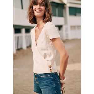 Sezane Wrap Top NWT